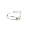 Anillo en V con Cristal Cubic