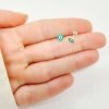 Aros Abridores ojo turco Plata 925 verde