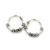 Aros Argollas Bali 12mm M4 Plata 925