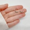 Aros Argollas Bali 14mm Plata 925