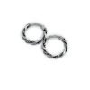 Aros Argollas Bali Trenzado 12mm