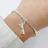 Charm Lentes Cristales Plata 925