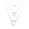 Cadena Collar doble corazón