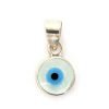 Dije Ojo Turco 8mm Plata 925 - Nacar