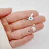 Dije Ojo Turco 8mm Plata 925 - Nacar