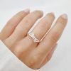 anillo cristal cubic plata