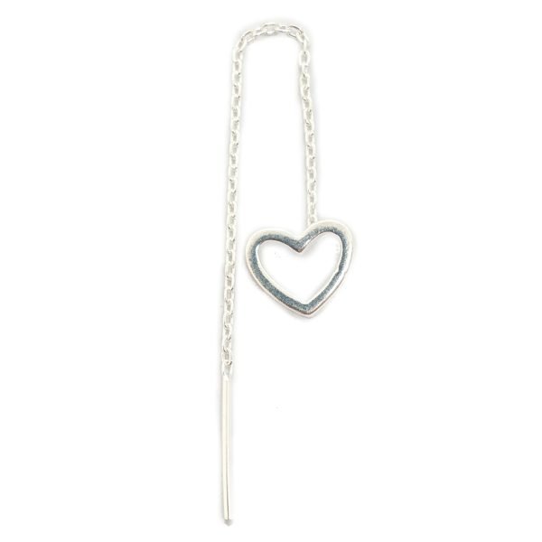 aro cadena corazon plata 925