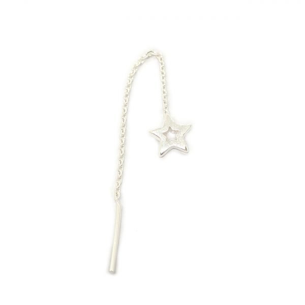 aro cadena estrella plata 925