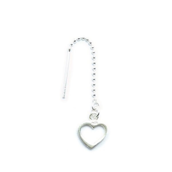 Aro colgante con cadena corazón