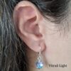 Aros Cristal Swarovski Corazon 10mm Plata 925