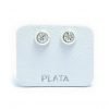 aros susano blanco plata