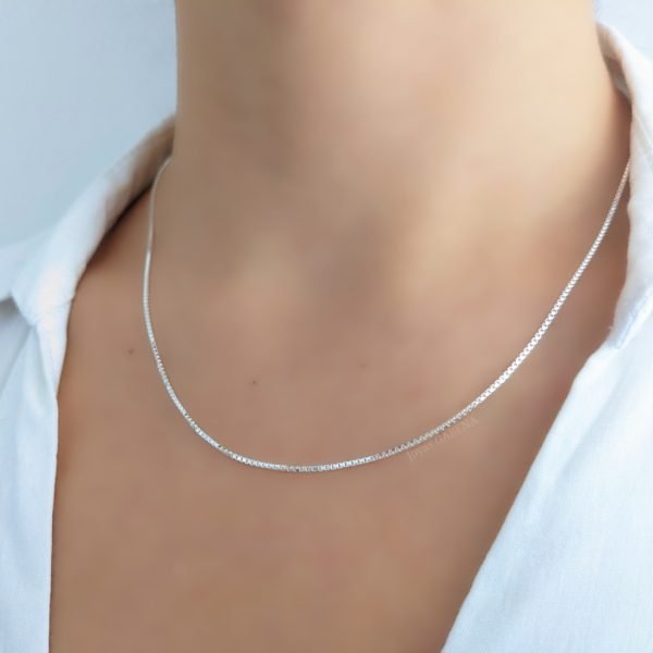 cadena veneciana 1mm plata