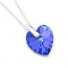 collar swarovski corazon heliotrope