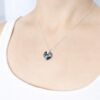Collar Cristal Swarovski Corazon 14mm