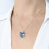 collar swarovski corazon aquamarine 14mm 1