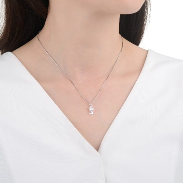 dije gato cristal 10mm plata 925 3