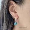 aros corazon cristal swarovski bermuda blue