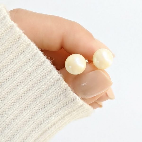 Aros perla cultivada 9mm