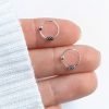Aros bali con bolita