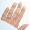 Anillo cristal cubic rosa