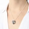 collar swarovski corazon Silver Nigth