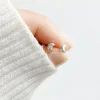 AA-82 Aros Abridores Luna Plata 925 Plateado