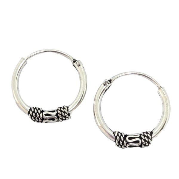 Aros Bali 12mm M5 Plata 925 - Argollas