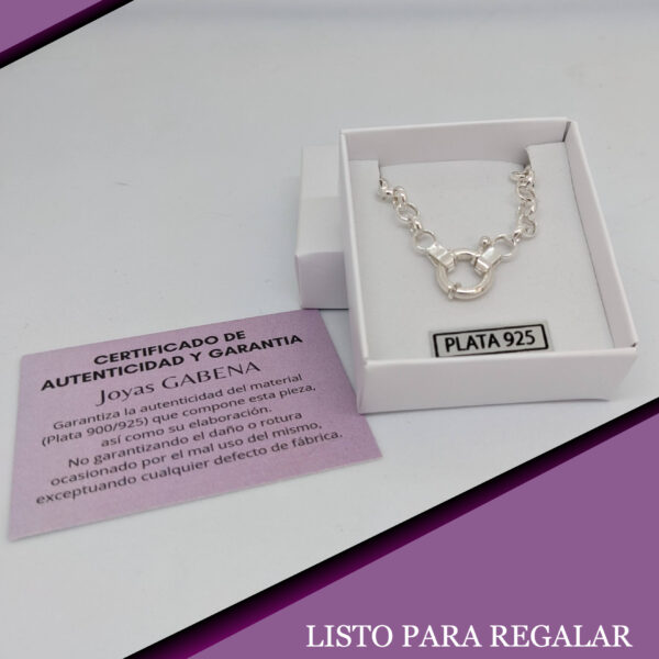 Pulsera Rolo Plata 925 5mm Cierre pack