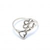 anillo huella y corazón