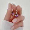 aros cistal gota 12mm plata 925 paradise shine
