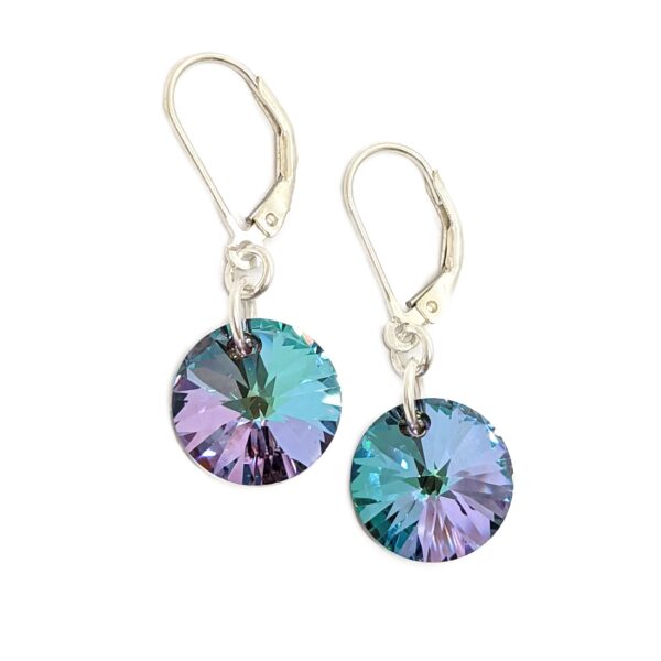 aros cristal swarovski rivoli vitrail light plata