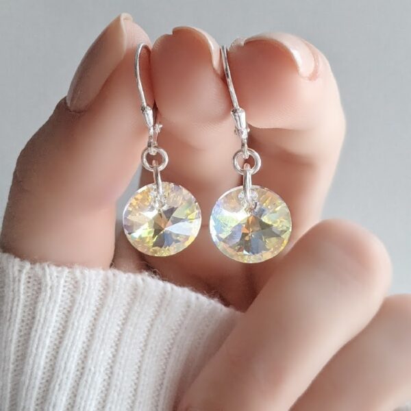 Aros Swarovski círculo Aurora Boreal
