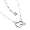 Collar Corazón con Infinito Cristal