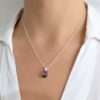 Collar Cristal gota12mm Plata paradise shine