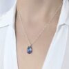 Collar Cristal Swarovski gota vitrail light
