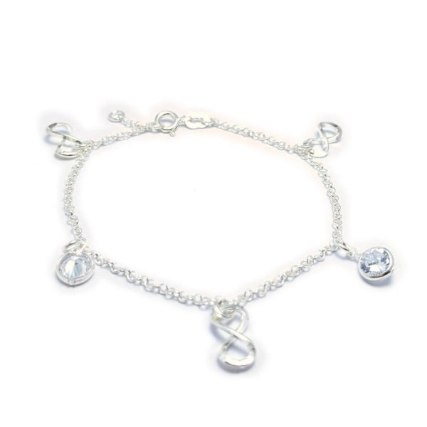 Pulsera infitinos y cubic cristal