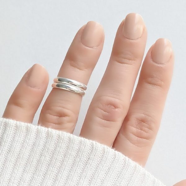Anillo midi liso falange