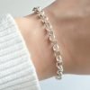Pulsera Rolo 5mm Cierre Marinero Plata 925