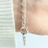 Pulsera Rolo 5mm Cierre Marinero Plata 925