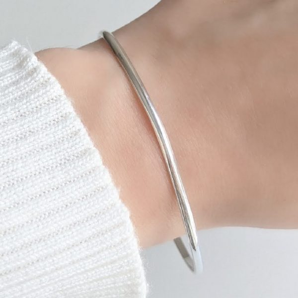 Pulsera esclava media caña 2mm