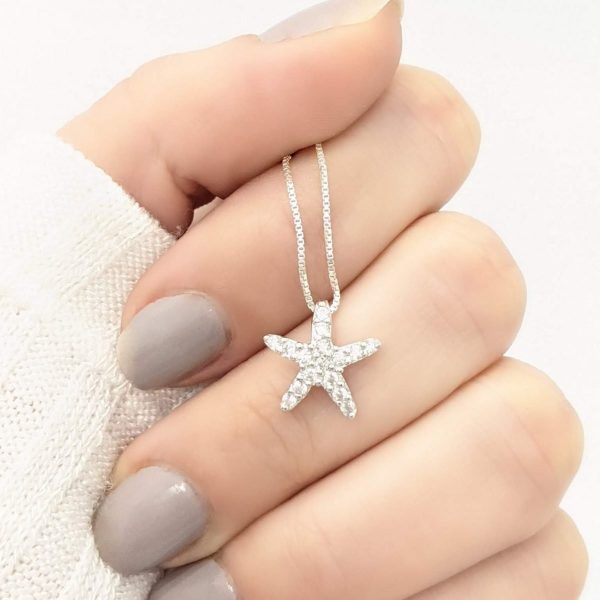 Collar estrella de mar cristal
