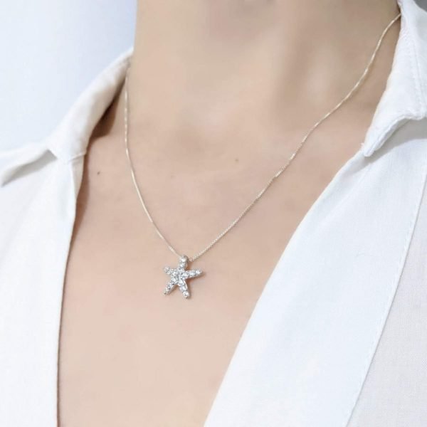 Collar estrella de mar cristal