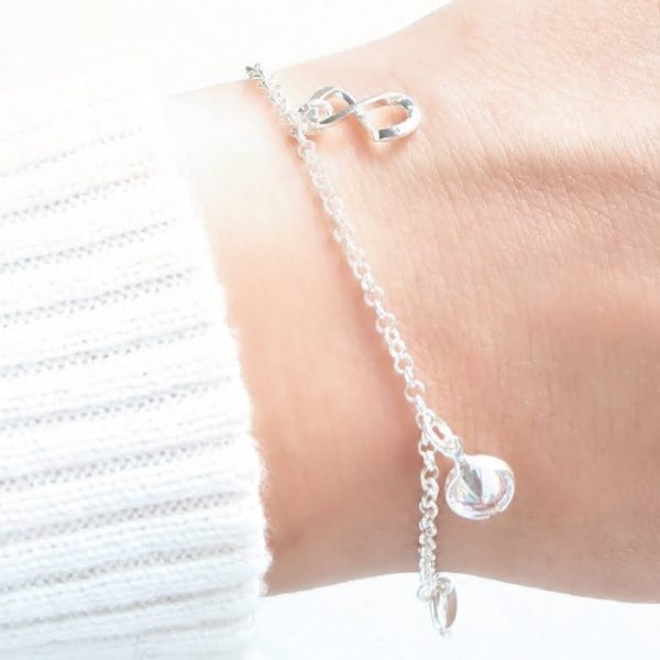 Pulsera infitinos y cubic cristal