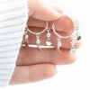 Aros Argollas Corazones y Bolitas