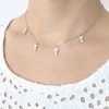 Collar dijes gatos cristal