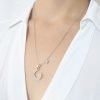 collar luna con estrella cristal