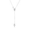 Cadena Rosario con Bolitas 2mm 50cm Plata 925