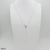 Cadena Rosario con Bolitas 2mm 50cm Plata 925