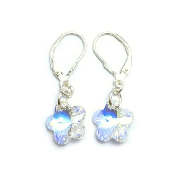 Aros Swarovski flor
