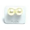 Aros perlas cultivadas engarzadas 9mm